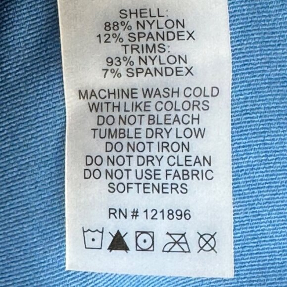 Title Nine Diamalete Dress S Sleeveless Color-Blocked Blue & Green Nylon/Spandex - Picture 6 of 8